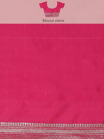 Thumbnail for Green Cotton Woven Zari Design Floral Saree with Unstitched Blouse - Hiral Fashion - Distacart