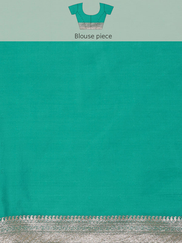 Yellow Cotton Woven Zari Design Floral Saree with Unstitched Blouse - Hiral Fashion - Distacart