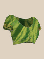 Thumbnail for Green Pure Silk Woven Zari Design Ethnic Motifs Saree with Unstitched Blouse - Hiral Fashion - Distacart