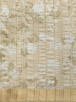 Thumbnail for Olive Silk Blend Digital Print Floral Saree with Unstitched Blouse - Hiral Fashion - Distacart