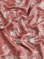 Thumbnail for Maroon Silk Blend Digital Print Floral Saree with Unstitched Blouse - Hiral Fashion - Distacart