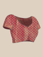 Thumbnail for Green Brocade Zari Woven Floral Saree with Unstitched Blouse - Hiral Fashion - Distacart