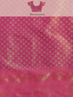 Thumbnail for Green Brocade Zari Woven Floral Saree with Unstitched Blouse - Hiral Fashion - Distacart