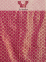 Thumbnail for Purple Brocade Zari Woven Floral Saree with Unstitched Blouse - Hiral Fashion - Distacart