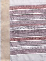 Thumbnail for Lavender Silk Blend Printed Geomatric Saree with Unstitched Blouse - Hiral Fashion - Distacart