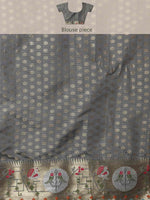 Thumbnail for Green Tissue Silk Woven Zari Design Geomatric Saree with Unstitched Blouse - Hiral Fashion - Distacart