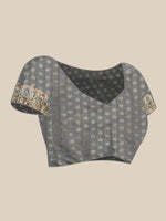 Thumbnail for Yellow Tissue Silk Woven Zari Design Geomatric Saree with Unstitched Blouse - Hiral Fashion - Distacart