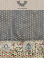 Thumbnail for Yellow Tissue Silk Woven Zari Design Geomatric Saree with Unstitched Blouse - Hiral Fashion - Distacart