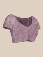 Thumbnail for Light Pink Organza Silk Woven Zari Design Floral Saree with Unstitched Blouse - Hiral Fashion - Distacart