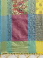 Thumbnail for Yellow Art Silk Woven Zari Design Ethnic Motifs Saree with Unstitched Blouse - Hiral Fashion - Distacart