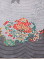 Thumbnail for Sky Blue Polyester Digital Print Floral Saree with Unstitched Blouse - Hiral Fashion - Distacart