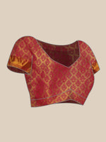 Thumbnail for Multicolor Pure Silk Woven Zari Design Floral Saree with Unstitched Blouse - Hiral Fashion - Distacart