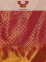 Thumbnail for Multicolor Pure Silk Woven Zari Design Floral Saree with Unstitched Blouse - Hiral Fashion - Distacart