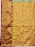 Thumbnail for Green Pure Silk Woven Zari Design Floral Saree with Unstitched Blouse - Hiral Fashion - Distacart