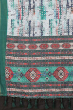 Thumbnail for Multicolor Cotton Blend Dyed Tie and Dye Saree with Unstitched Blouse - Hiral Fashion - Distacart