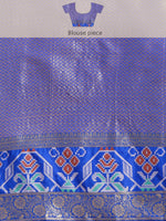 Thumbnail for Pink Banarasi Silk Woven Zari Design Checked Saree with Unstitched Blouse - Hiral Fashion - Distacart