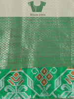 Thumbnail for Red Banarasi Silk Woven Zari Design Checked Saree with Unstitched Blouse - Hiral Fashion - Distacart