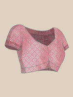 Thumbnail for White Silk Blend Woven Zari Design Polka Dots Saree with Unstitched Blouse - Hiral Fashion - Distacart