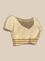 Thumbnail for Beige Art Silk Printed Embellished Saree with Unstitched Blouse - Hiral Fashion - Distacart