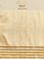 Thumbnail for Beige Art Silk Printed Embellished Saree with Unstitched Blouse - Hiral Fashion - Distacart