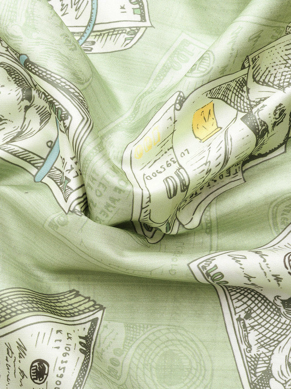 Green Art Silk Printed Embellished Saree with Unstitched Blouse - Hiral Fashion - Distacart