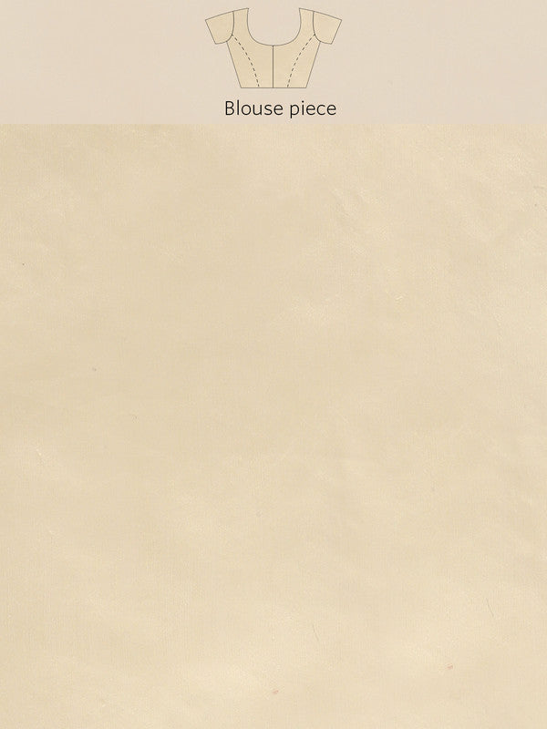 Blue Pure Cotton Woven Zari Design Floral Saree with Unstitched Blouse - Hiral Fashion - Distacart