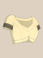 Thumbnail for Gray Pure Cotton Woven Zari Design Floral Saree with Unstitched Blouse - Hiral Fashion - Distacart