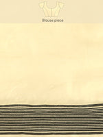 Thumbnail for Gray Pure Cotton Woven Zari Design Floral Saree with Unstitched Blouse - Hiral Fashion - Distacart