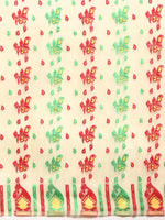 Thumbnail for Beige Pure Cotton Woven Zari Design Paisley Saree with Unstitched Blouse - Hiral Fashion - Distacart