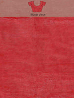 Thumbnail for Red Pure Cotton Woven Zari Design Paisley Saree with Unstitched Blouse - Hiral Fashion - Distacart