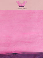 Thumbnail for Pink Pure Cotton Woven Zari Design Floral Saree with Unstitched Blouse - Hiral Fashion - Distacart