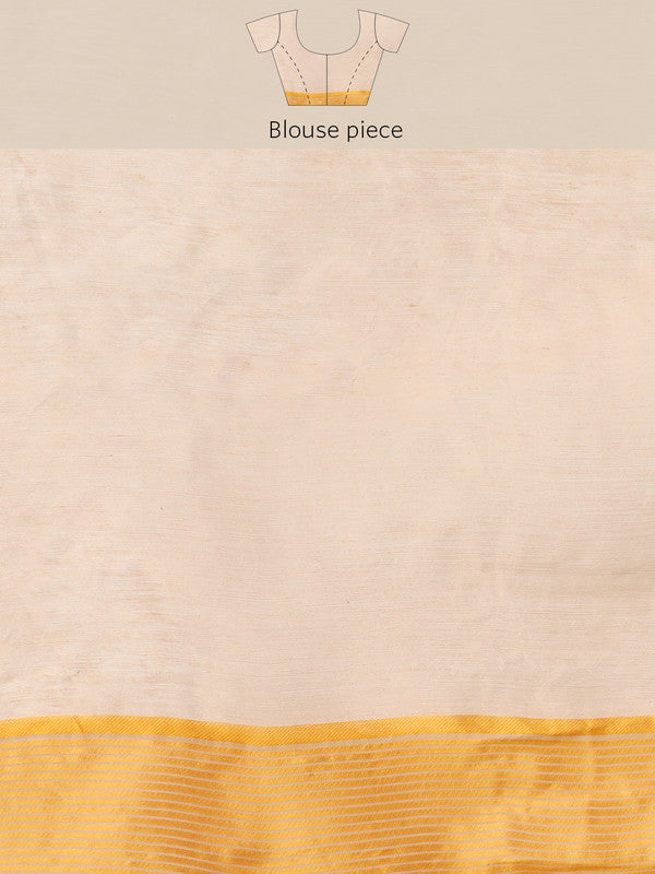 Multicolor Pure Cotton Woven Zari Design Geomatric Saree with Unstitched Blouse - Hiral Fashion - Distacart