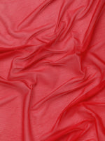 Thumbnail for Red Pure Viscose Chinon Zari Woven Solid Saree with Unstitched Blouse - Hiral Fashion - Distacart