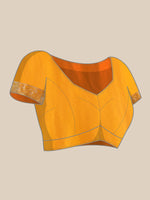 Thumbnail for Yellow Pure Viscose Chinon Zari Woven Solid Saree with Unstitched Blouse - Hiral Fashion - Distacart