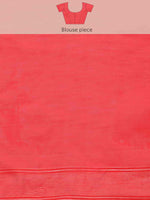 Thumbnail for Off White Pure Cotton Woven Zari Design Floral Saree with Unstitched Blouse - Hiral Fashion - Distacart