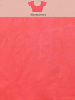 Thumbnail for Off White Pure Cotton Woven Zari Design Floral Saree with Unstitched Blouse - Hiral Fashion - Distacart