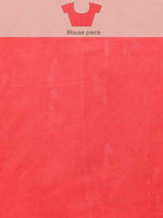 Thumbnail for Off White Pure Cotton Woven Zari Design Floral Saree with Unstitched Blouse - Hiral Fashion - Distacart