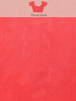 Thumbnail for Off White Pure Cotton Woven Zari Design Floral Saree with Unstitched Blouse - Hiral Fashion - Distacart