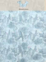 Thumbnail for Beige Organza Printed Tie and Dye Saree with Unstitched Blouse - Hiral Fashion - Distacart