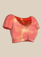 Thumbnail for Mustard Organza Printed Tie and Dye Saree with Unstitched Blouse - Hiral Fashion - Distacart