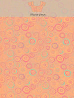 Thumbnail for Pink Organza Printed Tie and Dye Saree with Unstitched Blouse - Hiral Fashion - Distacart