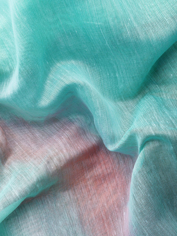 Green Organza Printed Tie and Dye Saree with Unstitched Blouse - Hiral Fashion - Distacart