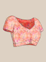 Thumbnail for Yellow Organza Printed Tie and Dye Saree with Unstitched Blouse - Hiral Fashion - Distacart