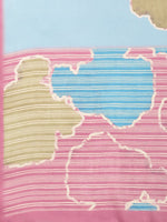 Thumbnail for Aqua Silk Blend Printed Abstract Saree with Unstitched Blouse - Hiral Fashion - Distacart