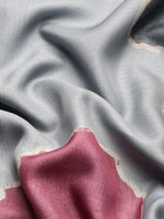 Thumbnail for Dark Gray Silk Blend Printed Abstract Saree with Unstitched Blouse - Hiral Fashion - Distacart