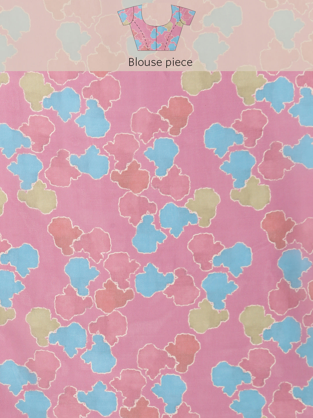 Dark Gray Silk Blend Printed Abstract Saree with Unstitched Blouse - Hiral Fashion - Distacart