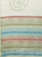 Thumbnail for Green Silk Blend Printed Abstract Saree with Unstitched Blouse - Hiral Fashion - Distacart