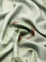 Thumbnail for Green Silk Blend Printed Abstract Saree with Unstitched Blouse - Hiral Fashion - Distacart