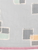 Thumbnail for Multicolor Silk Blend Printed Abstract Saree with Unstitched Blouse - Hiral Fashion - Distacart