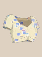 Thumbnail for Pink Silk Blend Printed Abstract Saree with Unstitched Blouse - Hiral Fashion - Distacart